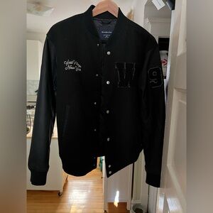 Abercrombie & Fitch Black Varsity Jacket